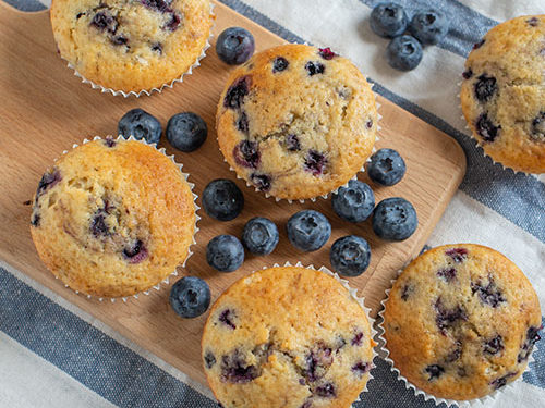 Muffins con arándanos